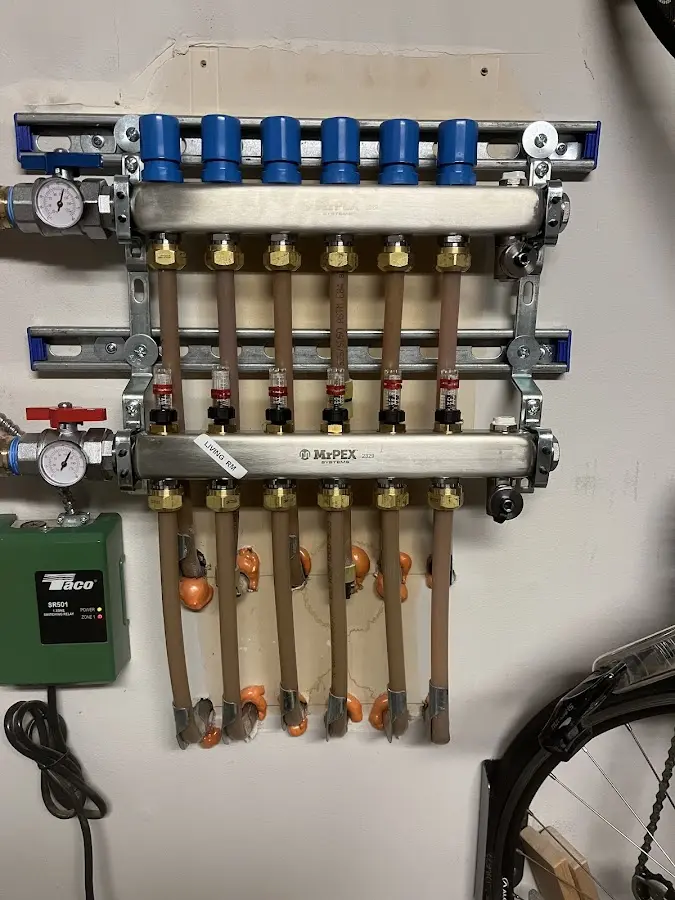 Plumber performing Gas Leak Detection at a residential property in Jessup